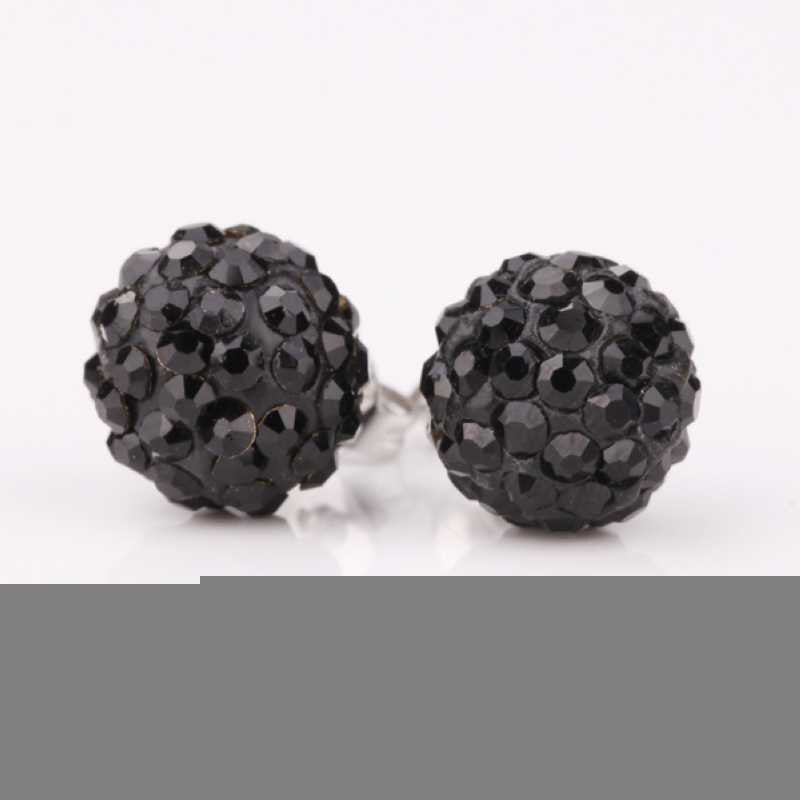 african beads earings jewelry black crystal stud cuff floating charms MP