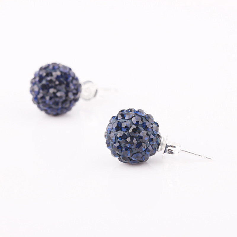 acessorios para mulher earings dark blue stud orecchini Costume Jewellery MP