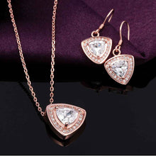 Austrian Crystal jewelry sets crystal Triangle star necklaceearrings Elegant SMTPS423 MP