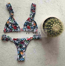 Bandage Bikini Bright Color sexy Bikini Push Up Swimwear Hot Sexy Women Swimsuit Beachwear Elastic Halter Bikini Set N17ZN6 MP