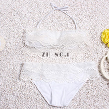 Bandage Bikini Bright Color sexy Bikini Push Up Swimwear Hot Sexy Women Swimsuit Beachwear Elastic Halter Bikini Set N17ZN6 MP