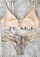 Bandage Bikini Bright Color sexy Bikini Push Up Swimwear Hot Sexy Women Swimsuit Beachwear Elastic Halter Bikini Set N17ZN6 MP