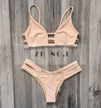 Bandage Bikini Bright Color sexy Bikini Push Up Swimwear Hot Sexy Women Swimsuit Beachwear Elastic Halter Bikini Set N17ZN6 MP