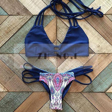 Bandage Bikini Bright Color sexy Bikini Push Up Swimwear Hot Sexy Women Swimsuit Beachwear Elastic Halter Bikini Set N17ZN6 MP