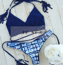 Bandage Bikini Bright Color sexy Bikini Push Up Swimwear Hot Sexy Women Swimsuit Beachwear Elastic Halter Bikini Set N17ZN6 MP