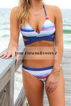 new Print top Sexy V Strap neck bandage bikini set Fresh Floral women Swimwear Beach Swim suit bathing MP