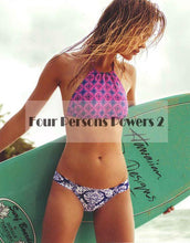 Beach Pattern Swimsuit Bathing Suit Low Waist High Neck Brazilian Bikini Set Swimwear Women Biquini New Print MP