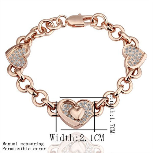 18K GP gold plated jewelry crystal bracelet rhinestone crystal bracelet SMTPB 2 MP