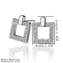 18K GP Gold Plated Jewelry Earring Fine Nickel Free Tin Alloy Rhinestone Crystal Stud Earrings SMTPE351 MP