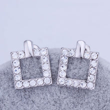 18K GP Gold Plated Jewelry Earring Fine Nickel Free Tin Alloy Rhinestone Crystal Stud Earrings SMTPE351 MP