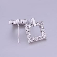 18K GP Gold Plated Jewelry Earring Fine Nickel Free Tin Alloy Rhinestone Crystal Stud Earrings SMTPE351 MP