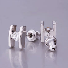 18K GP Gold Plated Jewelry Earring Fine Nickel Free Tin Alloy Rhinestone Czech Stud Earrings SMTPE376 MP