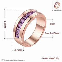 Austrian Crystal rings for men Inside circle ring men Gift for her MP