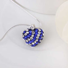 african beads women necklace dark blue heart perfume women wedding MP