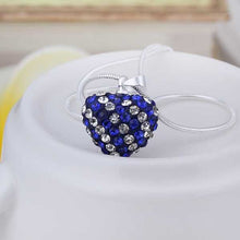 african beads women necklace dark blue heart perfume women wedding MP