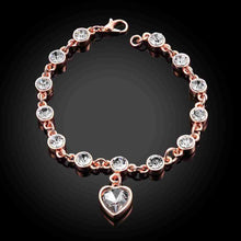 18k gold plated Charms bracelet Heart b bracelets amp; bangles wedding MP