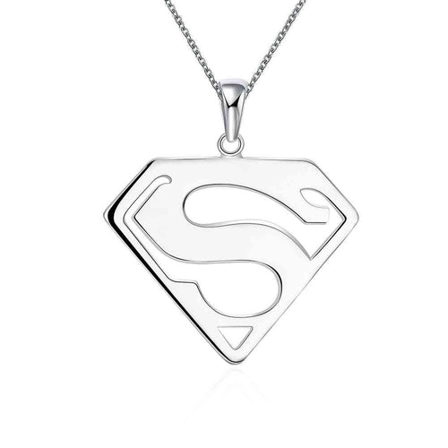 18k gold plated necklaces Superman collares Jewelry European Style KNWN 14 MP