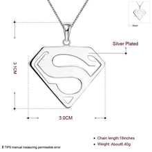 18k gold plated necklaces Superman collares Jewelry European Style KNWN 14 MP