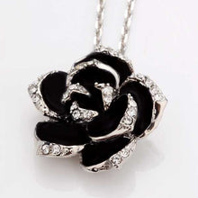 Austrian Crystal necklaces amp; pendants black flower collane sport MP