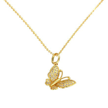 18K Gold Plating necklaces pendants yellow butterlly bead necklace horloge216 MP