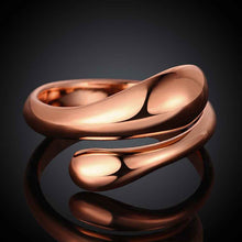 18K Gold Plating ring s -shape aliancas Gift for her SKGR 12 MP