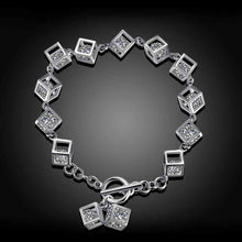 925 silver jewelry charm bracelet White box stone pulseira masculina joias STVH 7 MP