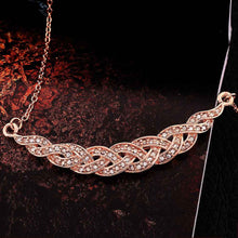 Austrian Crystal necklaces rose golden crystal collane Factory 93 MP