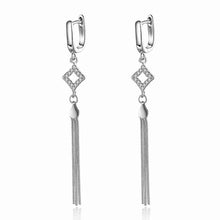 925 Sterling Silver clip on earrings Hanging Heart clip cuff bijouterie 338 MP