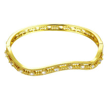 18K Gold Plating friendship bangle A flat line women bracelet accessories HBZ 12 MP