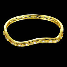 18K Gold Plating friendship bangle A flat line women bracelet accessories HBZ 12 MP