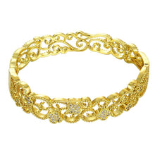 18K Gold Plating friendship bangle A flat line women bracelet accessories HBZ 12 MP