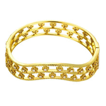 18K Gold Plating friendship bangle A flat line women bracelet accessories HBZ 12 MP