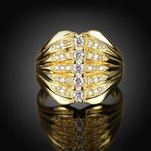 18k gold plated rings Five rows of crystal anel fine jewelry3 4 MP