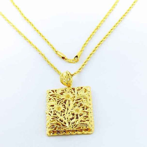 24k gold plated necklaces pendants dragon cards vintage necklace horloge266 MP