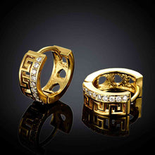 18K Gold Plating earrings insets crystal clip cufflinks jewellery 322 MP