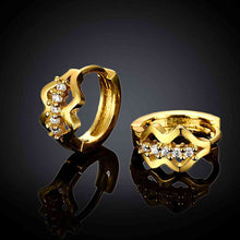 18K Gold Plating earrings insets crystal clip cufflinks jewellery 322 MP