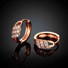 18K Gold Plating earrings insets crystal clip cufflinks jewellery 322 MP