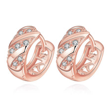 18K Gold Plating earrings insets crystal clip cufflinks jewellery 322 MP