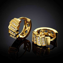 18K Gold Plating earrings insets crystal clip cufflinks jewellery 322 MP