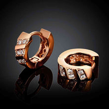 18K Gold Plating earrings insets crystal clip cufflinks jewellery 322 MP