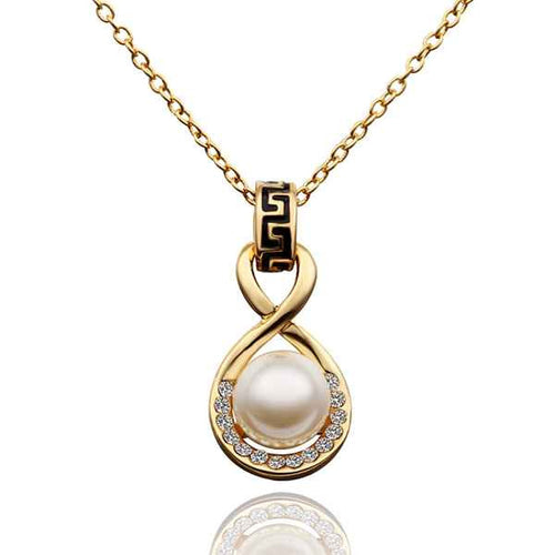 18K Gold Plating women necklace Double circle bead tattoo choker jewelry 62 MP