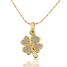 18k gold plated necklace women golden Clover collares women bijoux women24 MP