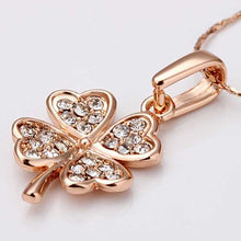 18k gold plated necklace women golden Clover collares women bijoux women24 MP