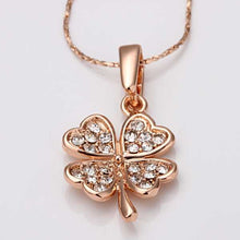 18k gold plated necklace women golden Clover collares women bijoux women24 MP