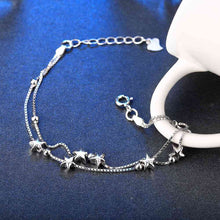 925 sterling silver bracelets five-pointed star pulsera love STVH 57 MP