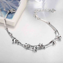 925 sterling silver bracelets five-pointed star pulsera love STVH 57 MP