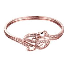 Austrian Crystal bangles Large flower phase Women Wedding Bracelet horloge HBZ 9 MP