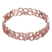 Austrian Crystal bangles Large flower phase Women Wedding Bracelet horloge HBZ 9 MP