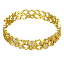 Austrian Crystal bangles Large flower phase Women Wedding Bracelet horloge HBZ 9 MP