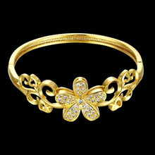 Austrian Crystal bangles Large flower phase Women Wedding Bracelet horloge HBZ 9 MP